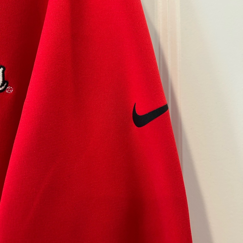 Nike Red Men's Ole Miss Qtr Zip Jacket - Picture 6 of 9